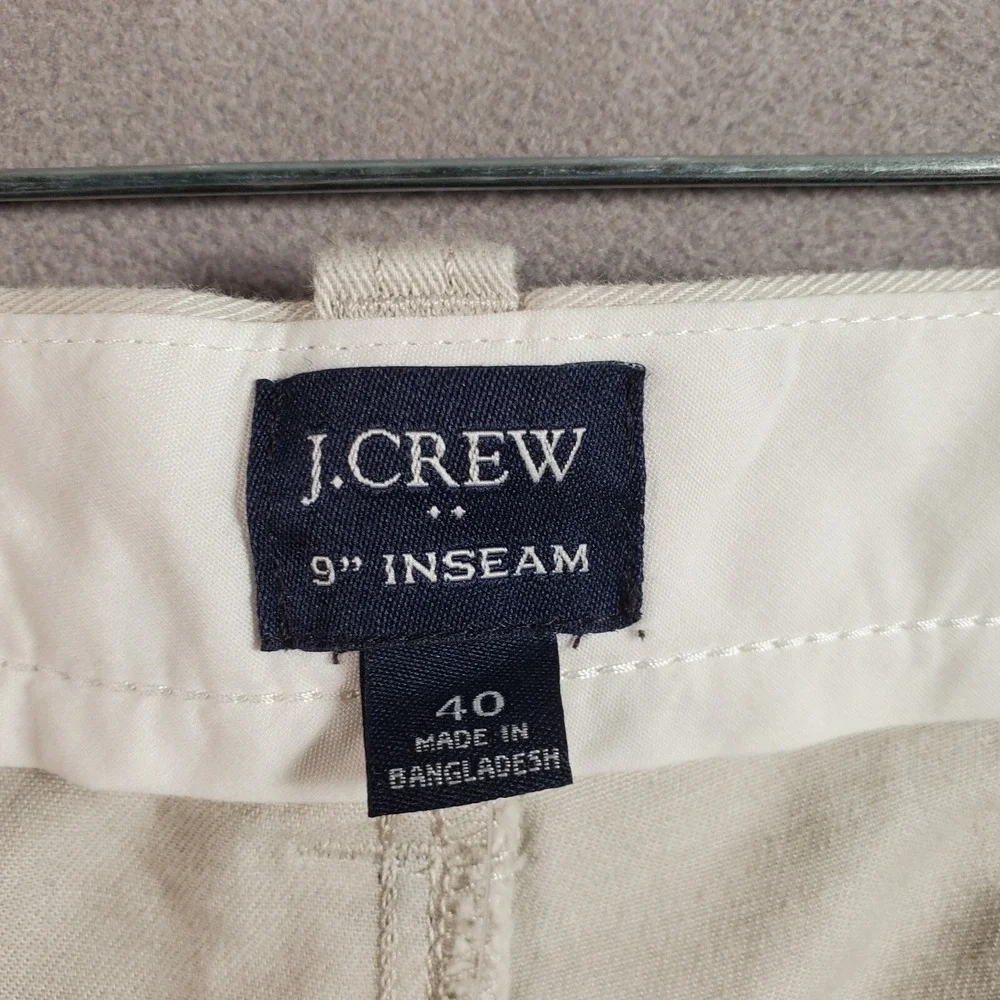 J Crew Chino Shorts Mens 40 Beige All Over Sailboat Print Embroidered Preppy NEW